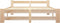vidaXL - Bedframe - massief - grenenhout - 140x200 - cm