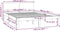 vidaXL - Bedframe - massief - grenenhout - 140x200 - cm