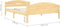 vidaXL - Bedframe - massief - grenenhout - 140x200 - cm