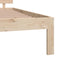 vidaXL - Bedframe - massief - grenenhout - 140x200 - cm