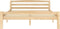 vidaXL - Bedframe - massief - grenenhout - 140x200 - cm