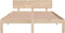 vidaXL - Bedframe - massief - grenenhout - 140x200 - cm