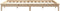 vidaXL - Bedframe - massief - grenenhout - 140x200 - cm