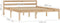 vidaXL - Bedframe - massief - grenenhout - 140x200 - cm