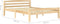 vidaXL - Bedframe - massief - grenenhout - 140x200 - cm