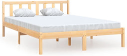 vidaXL - Bedframe - massief - grenenhout - 150x200 - cm