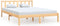 vidaXL - Bedframe - massief - grenenhout - 150x200 - cm