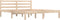 vidaXL - Bedframe - massief - grenenhout - 150x200 - cm