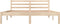 vidaXL - Bedframe - massief - grenenhout - 150x200 - cm