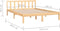 vidaXL - Bedframe - massief - grenenhout - 150x200 - cm