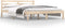 vidaXL - Bedframe - massief - grenenhout - 150x200 - cm