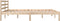 vidaXL - Bedframe - massief - grenenhout - 150x200 - cm