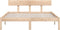vidaXL - Bedframe - massief - grenenhout - 150x200 - cm