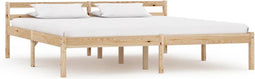 vidaXL - Bedframe - massief - grenenhout - 160x200 - cm