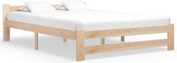vidaXL - Bedframe - massief - grenenhout - 160x200 - cm