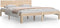 vidaXL - Bedframe - massief - grenenhout - 160x200 - cm