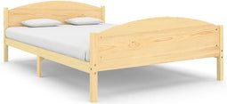 vidaXL - Bedframe - massief - grenenhout - 160x200 - cm