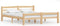 vidaXL - Bedframe - massief - grenenhout - 160x200 - cm