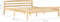 vidaXL - Bedframe - massief - grenenhout - 160x200 - cm