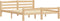 vidaXL - Bedframe - massief - grenenhout - 160x200 - cm