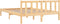 vidaXL - Bedframe - massief - grenenhout - 160x200 - cm