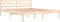vidaXL - Bedframe - massief - grenenhout - 160x200 - cm