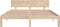 vidaXL - Bedframe - massief - grenenhout - 160x200 - cm