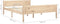 vidaXL - Bedframe - massief - grenenhout - 160x200 - cm