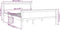 vidaXL - Bedframe - massief - grenenhout - 160x200 - cm