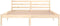 vidaXL - Bedframe - massief - grenenhout - 160x200 - cm