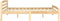 vidaXL - Bedframe - massief - grenenhout - 160x200 - cm