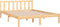 vidaXL - Bedframe - massief - grenenhout - 160x200 - cm