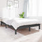 vidaXL - Bedframe - massief - grenenhout - 180x200 - cm - grijs