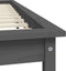 vidaXL - Bedframe - massief - grenenhout - 180x200 - cm - grijs