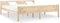 vidaXL - Bedframe - massief - grenenhout - 180x200 - cm