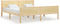 vidaXL - Bedframe - massief - grenenhout - 180x200 - cm