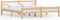 vidaXL - Bedframe - massief - grenenhout - 180x200 - cm