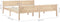 vidaXL - Bedframe - massief - grenenhout - 180x200 - cm
