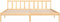 vidaXL - Bedframe - massief - grenenhout - 180x200 - cm