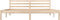 vidaXL - Bedframe - massief - grenenhout - 180x200 - cm