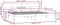 vidaXL - Bedframe - massief - grenenhout - 180x200 - cm