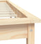 vidaXL - Bedframe - massief - grenenhout - 180x200 - cm
