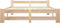 vidaXL - Bedframe - massief - grenenhout - 180x200 - cm