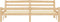 vidaXL - Bedframe - massief - grenenhout - 180x200 - cm