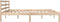 vidaXL - Bedframe - massief - grenenhout - 180x200 - cm