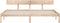 vidaXL - Bedframe - massief - grenenhout - 180x200 - cm