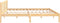 vidaXL - Bedframe - massief - grenenhout - 180x200 - cm