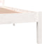 vidaXL - Bedframe - massief - grenenhout - 180x200 - cm - wit