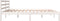 vidaXL - Bedframe - massief - grenenhout - 180x200 - cm - wit