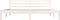 vidaXL - Bedframe - massief - grenenhout - 180x200 - cm - wit